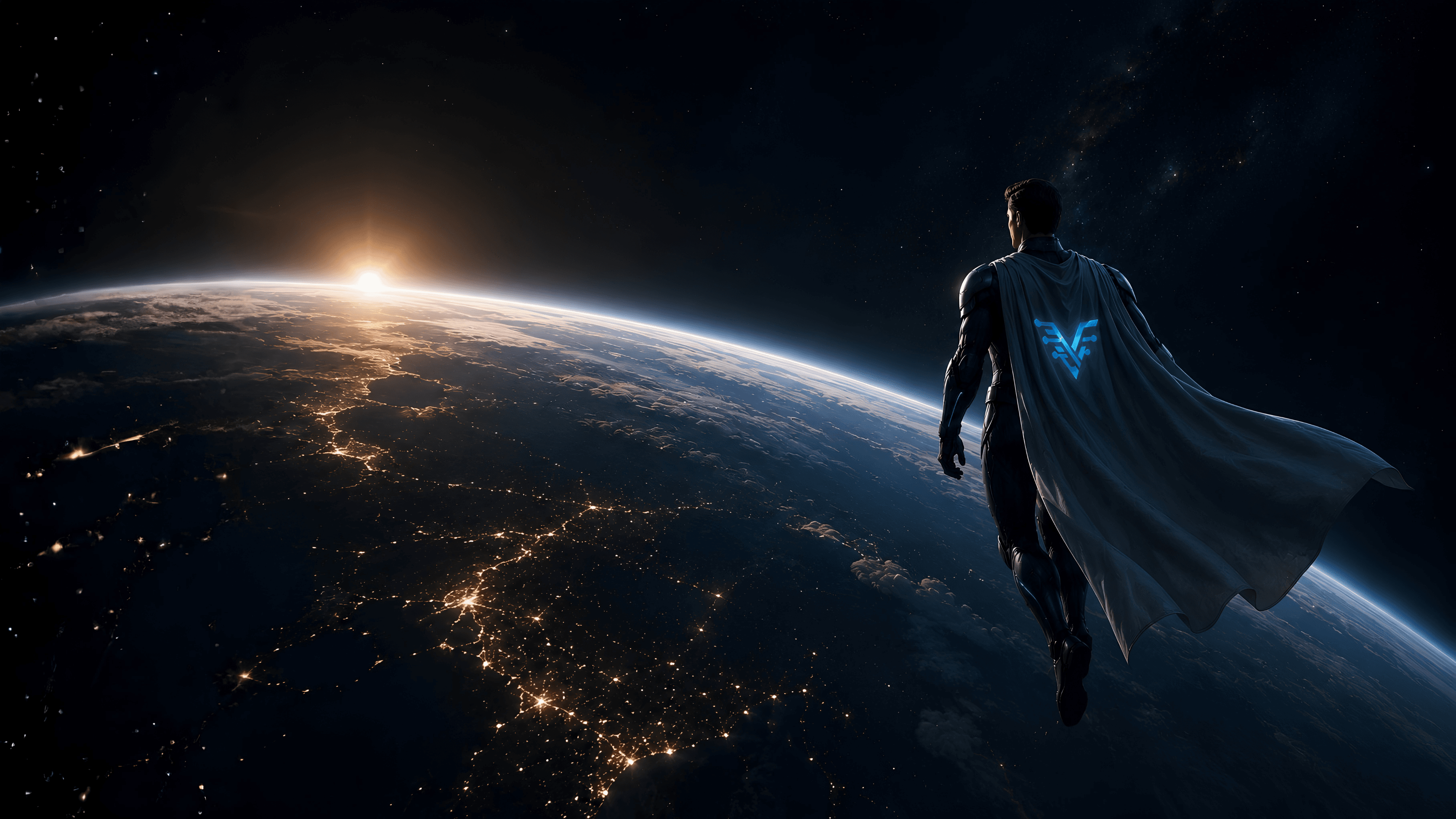 Cinematic space backdrop